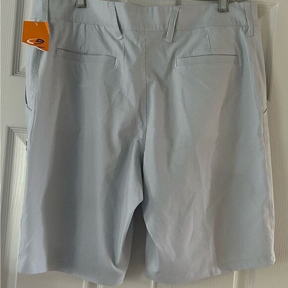 NEW Champion Blue white Pinstripe Athletic Shorts Size 38 - Picture 2 of 8